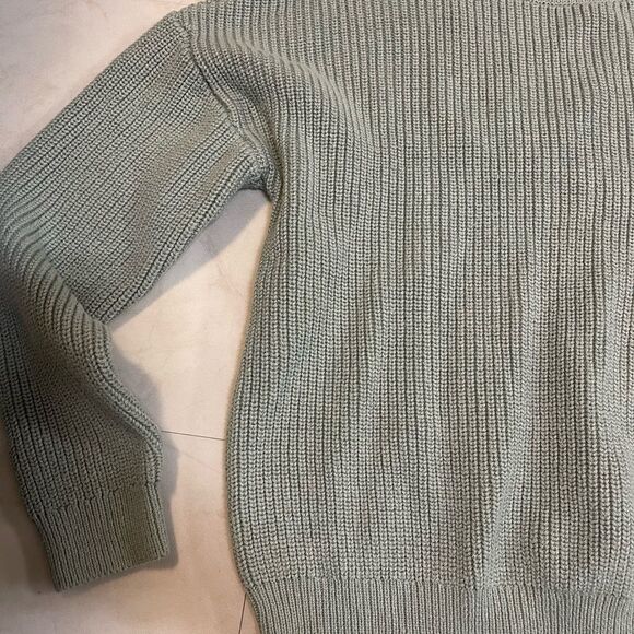 INC sage pullover lace crochet knitted sweater - Picture 7 of 7